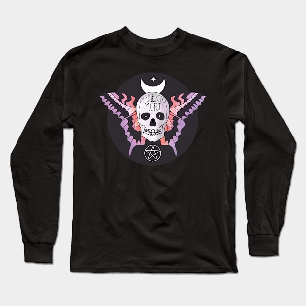 Memento Mori Long Sleeve T-Shirt by emanuelacarratoni